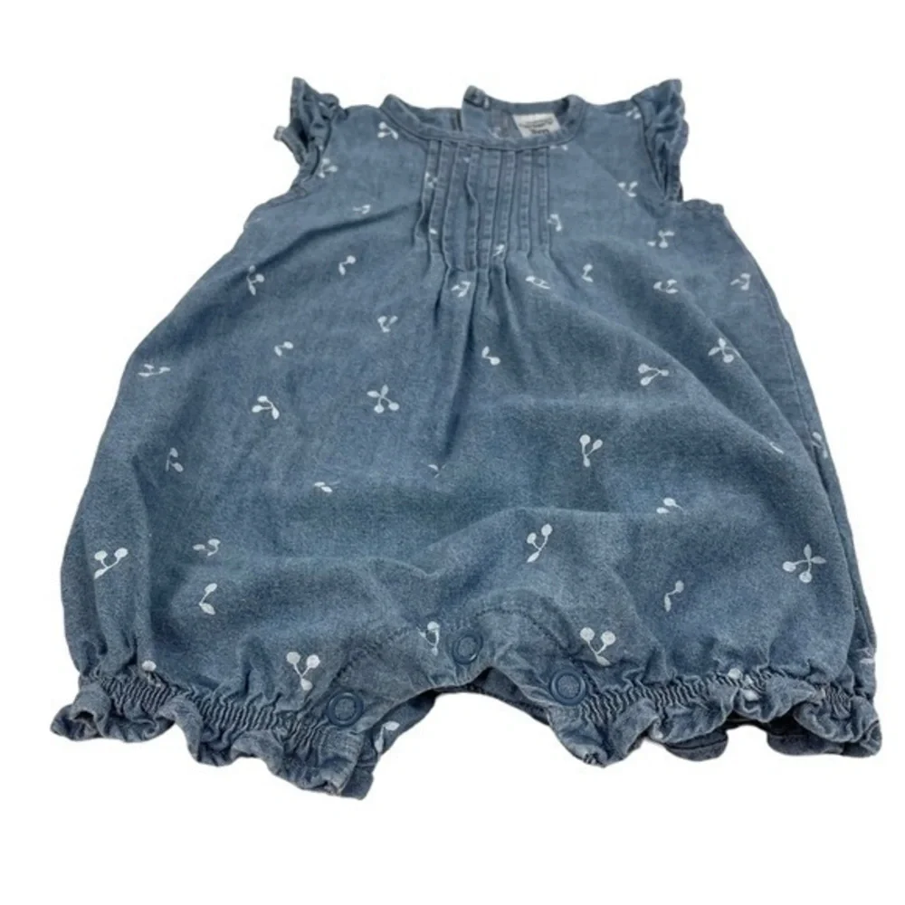 Carter’s Baby One Piece Shorts Romper | 3 Months | Blue